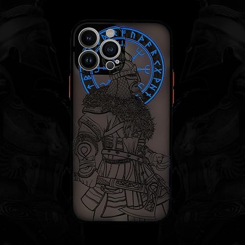 Vista 7 de Cool Gladiator - Funda para teléfono con relieve 3D, compatible con iPhone 13 Pro, funda transparente esmerilada a la moda