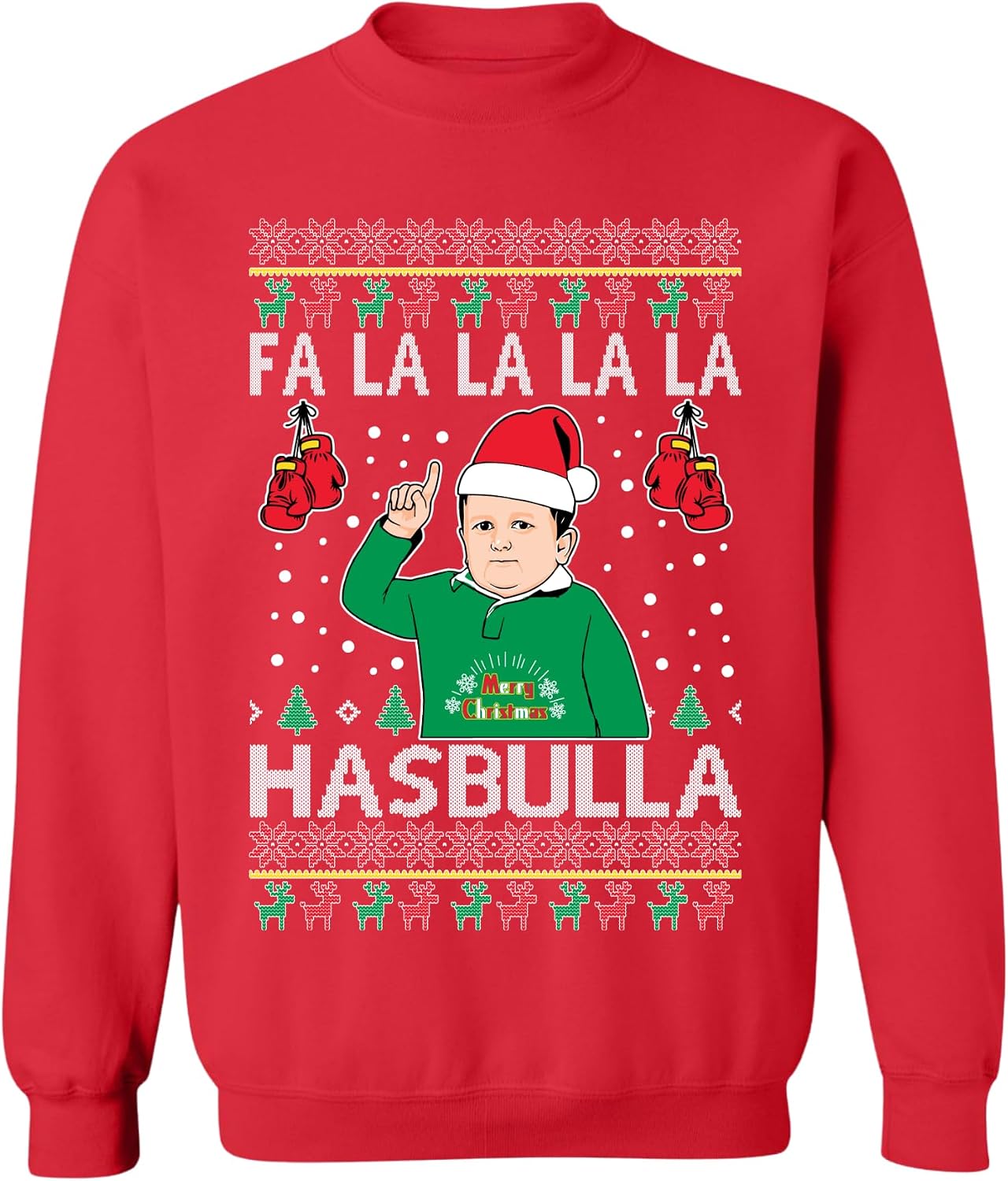 ALLNTRENDS Red Holiday Sweatshirts For Men Women 2025 Christmas Ugly Sweatshirt