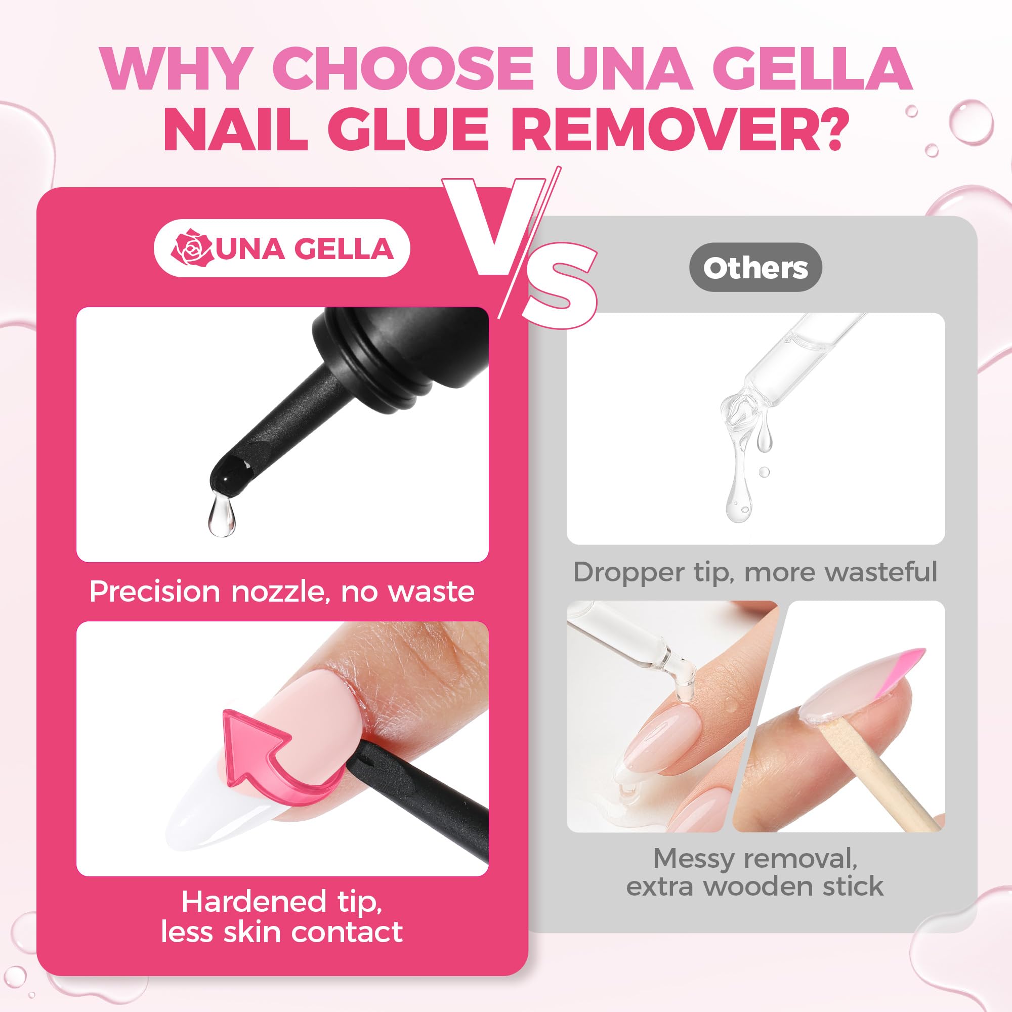 Una Gella zmywacz do kleju do paznokci 15 ml × 1
