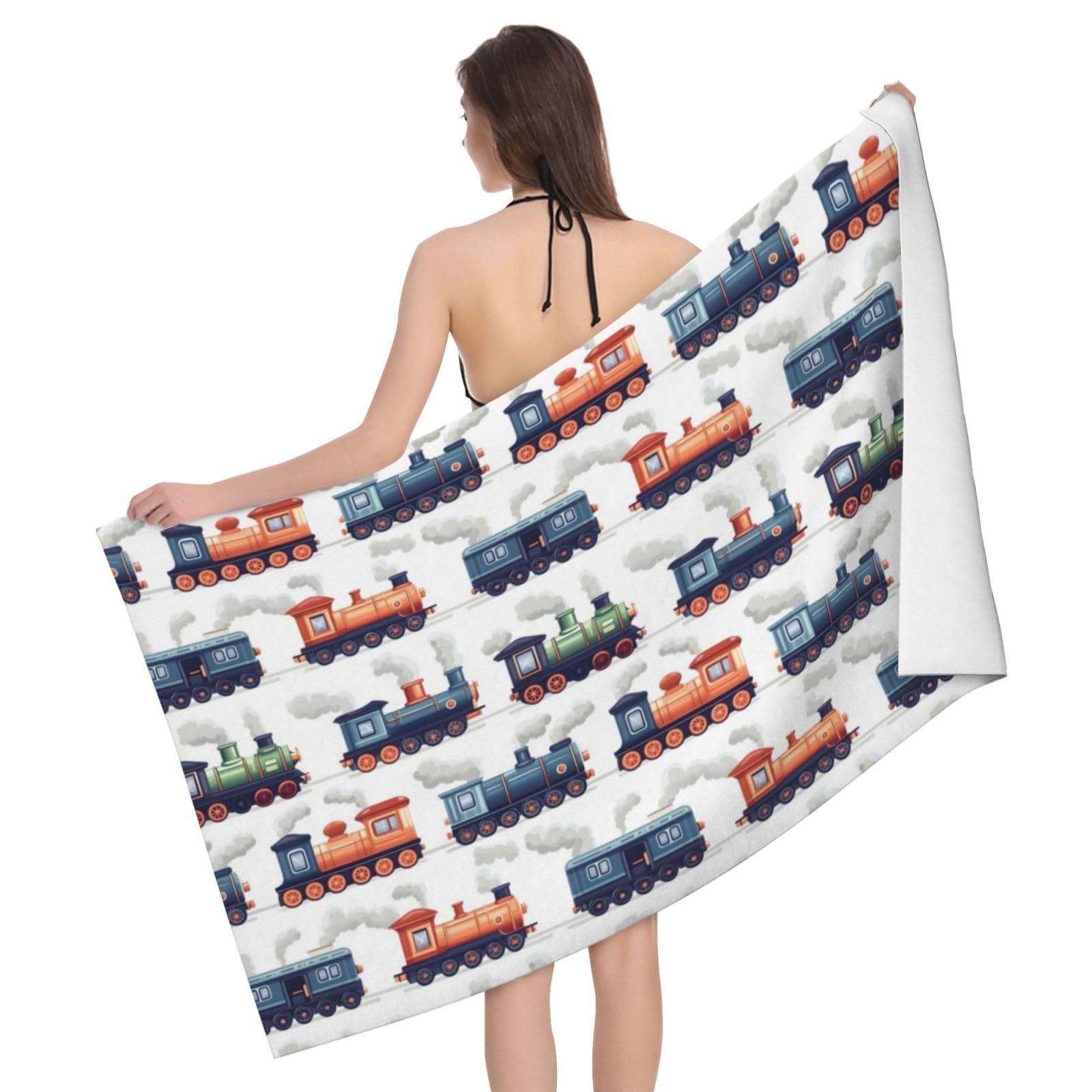 Serviette de plage séchage rapide drap de bain microfibre douche corps absorbant