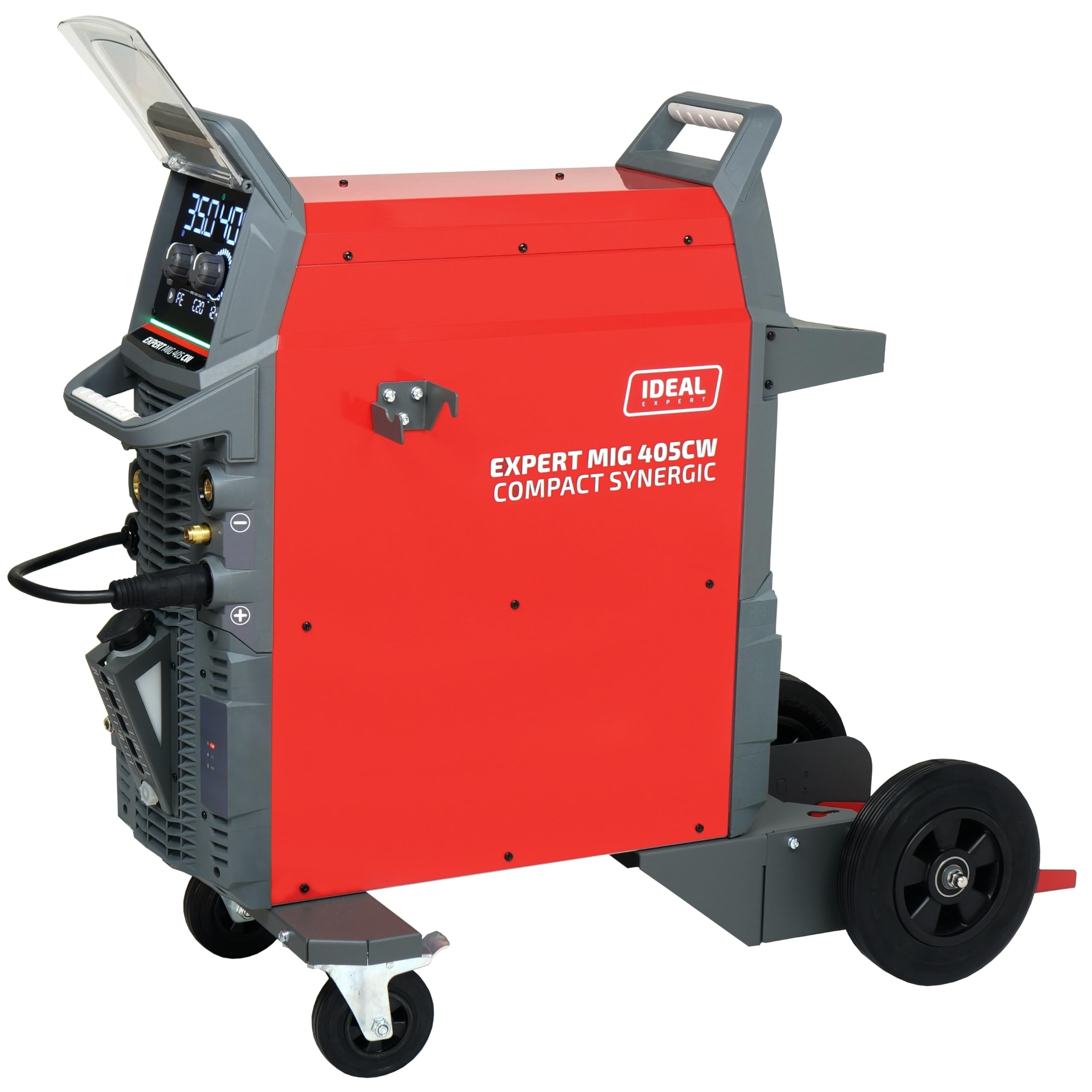 IDEAL MIG MAG 400 A 400 V Inverter Soldadora de gas de protección sinérgica de refrigeración por agua de 4 rodillos avance de alambre para aluminio acero combi máquina de soldar EXPERT MIG 405 CW