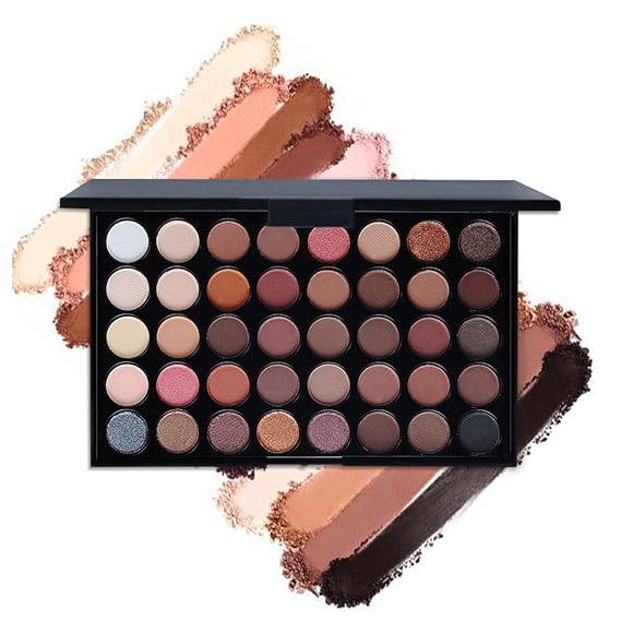 Pure Vie All In One Makeup Kit, Xmas Beauty Makeup Gift Set for Women Girls | Complete Makeup Collection with Eyeshadow Palette Lipgloss Mascara Concealer, Cosmetic Essentials for Daily, Special Occasion