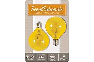 Scentsationals Dual-Purpose Wax Melt Bulbs (2-Pack, Amber)