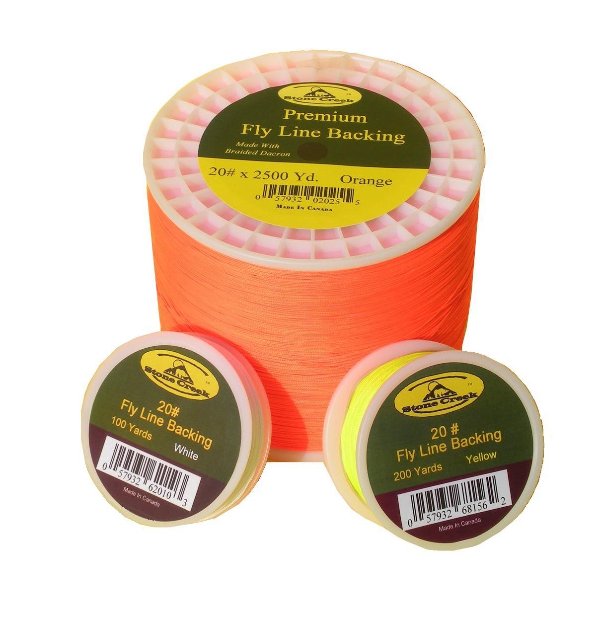 Stone Creek Fly Line Backing 20lb 100-yrds - Yellow - Fly Fishing