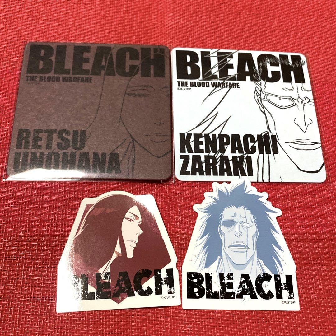 BLEACH 更木剣八 コースター BLEACH展 更木剣八 草鹿やちる イラストコースター ステッカー
