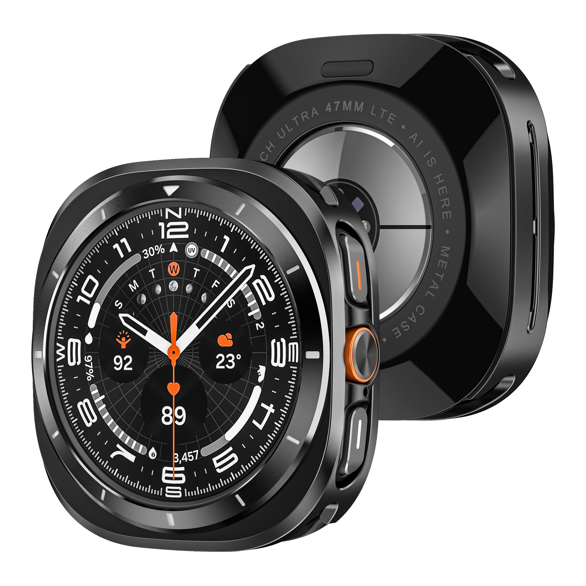 Coque en métal Samsung Galaxy Watch Ultra 47mm anti-rayure écran préservé - 8