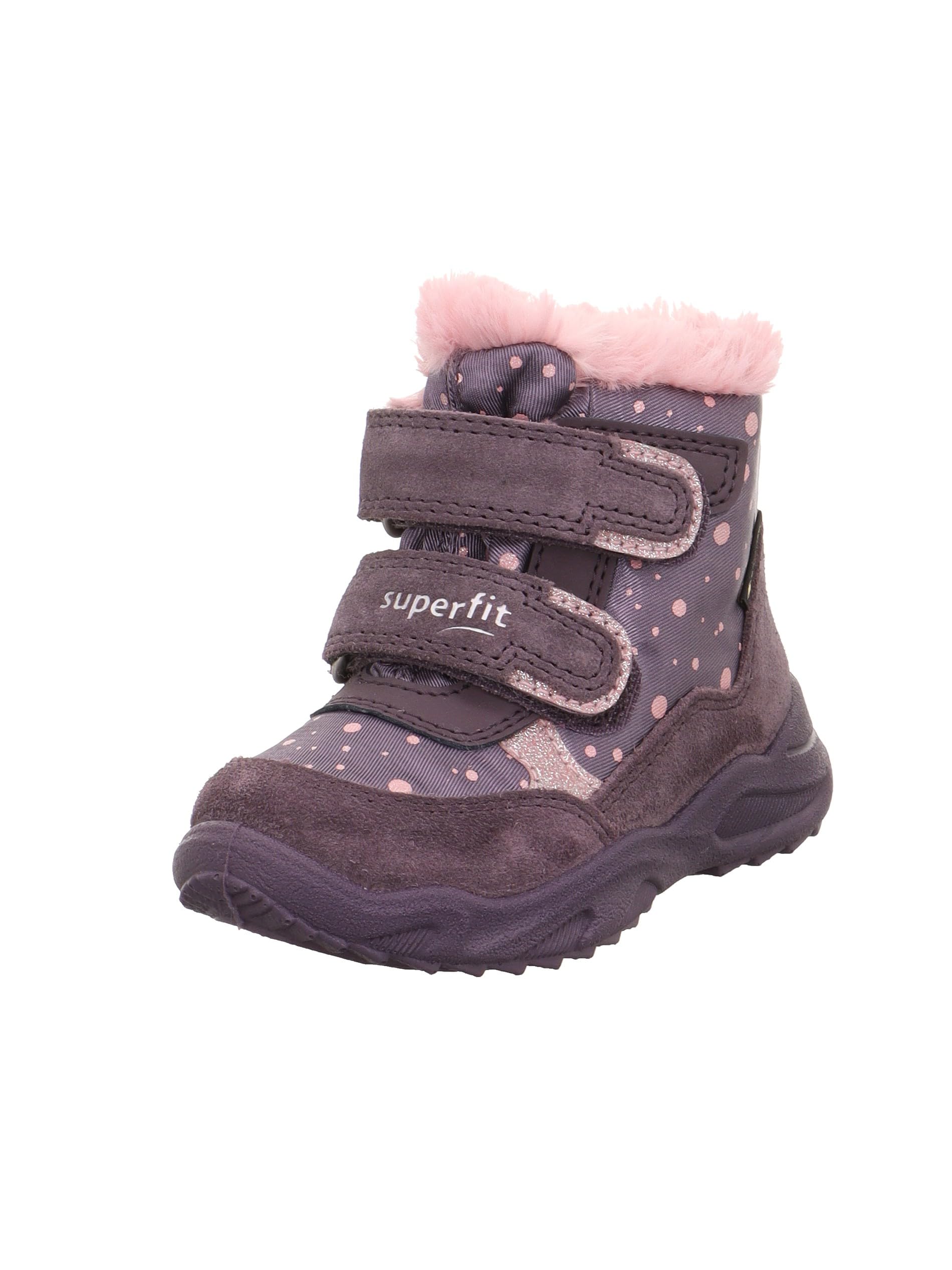 Superfit Baby Girls GLACIER warm gefütterte Gore-Tex Stiefel, LILA/ROSA 8510