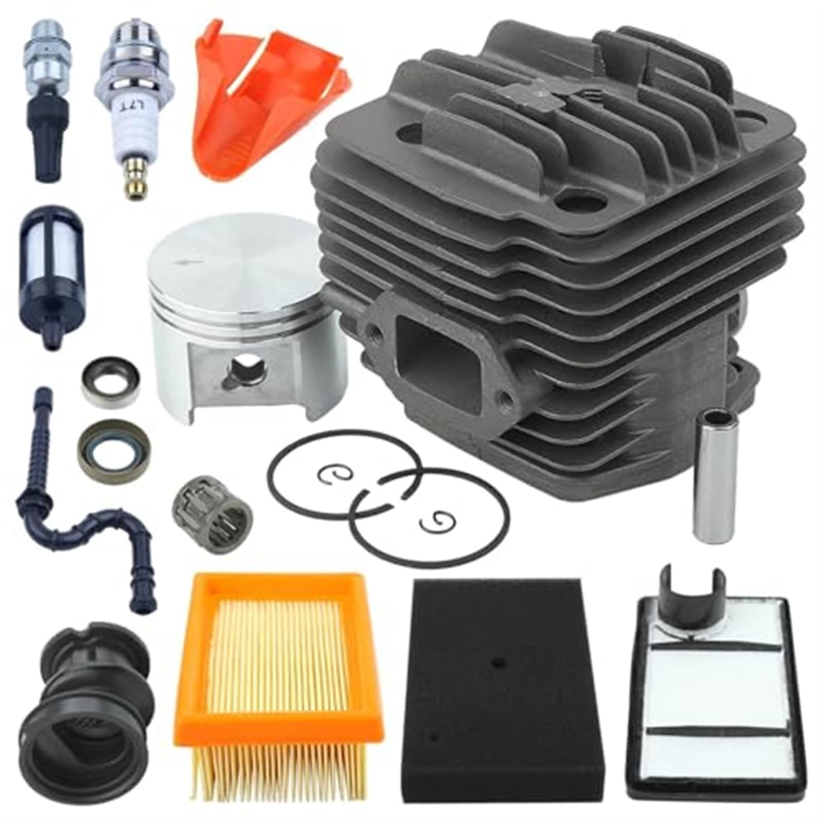 Zestaw tłoka cylindra 49 mm do piły do ​​przecinania wlotu filtra powietrza STIHL, BR350 zestaw do regeneracji silnika