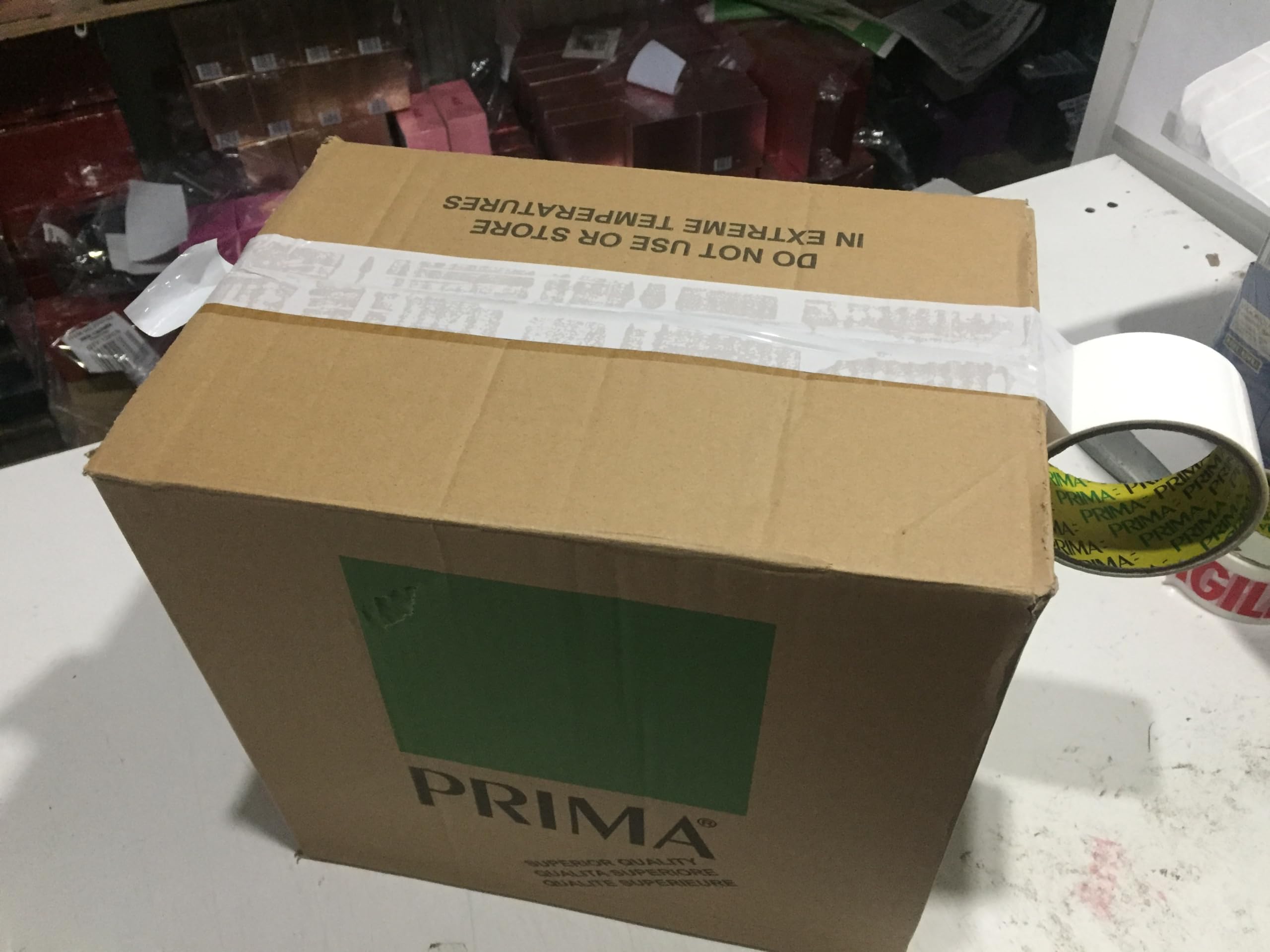 Prima Tape White 6 Rolls 48MM x 66M Packaging Tape for Parcels and Boxes Heavy Duty Packing Strong, Secure and Sticky Seal your Boxes - Image 4