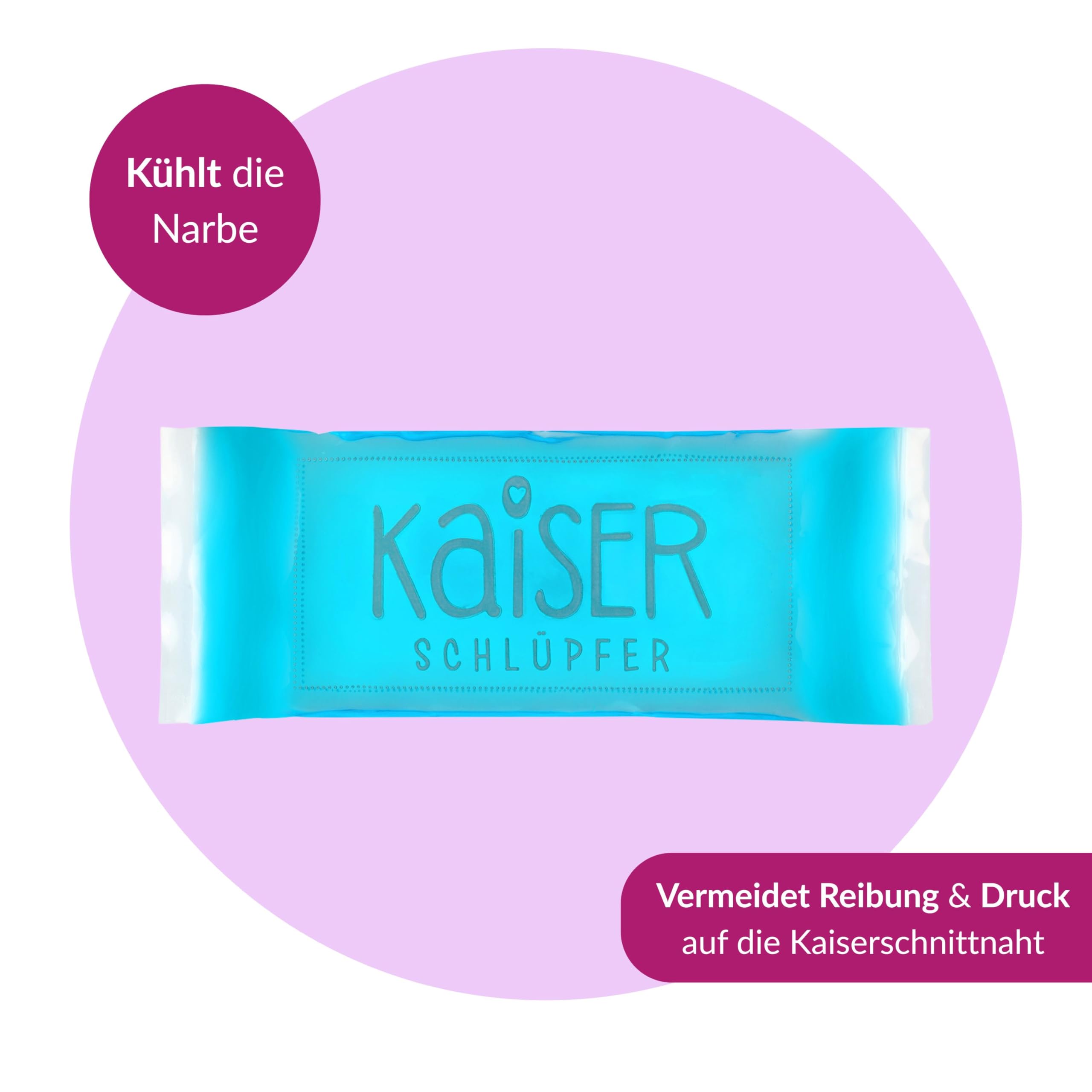 Kaiserschlüpfer Kaiserschnitt Unterhose - Postpartum Unterwäsche mit Kühlpad - ÖkoTex 100 Wochenbett Slips
