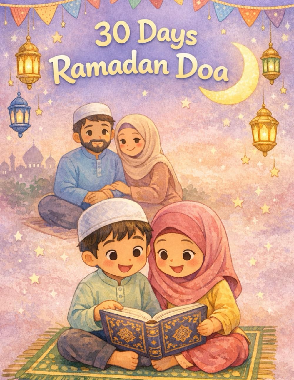 30 Days Ramadan Doa: Daily Ramadan Duas and Islamic Coloring Pages to Inspire Faith, Gratitude, and Reflection for Children and Adults