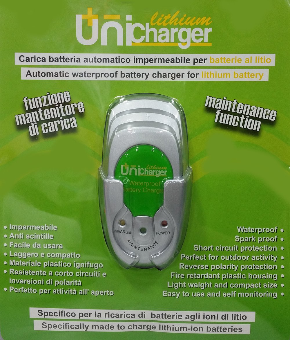 Caricabatteria e mantenitore intelligente per batterie al litio