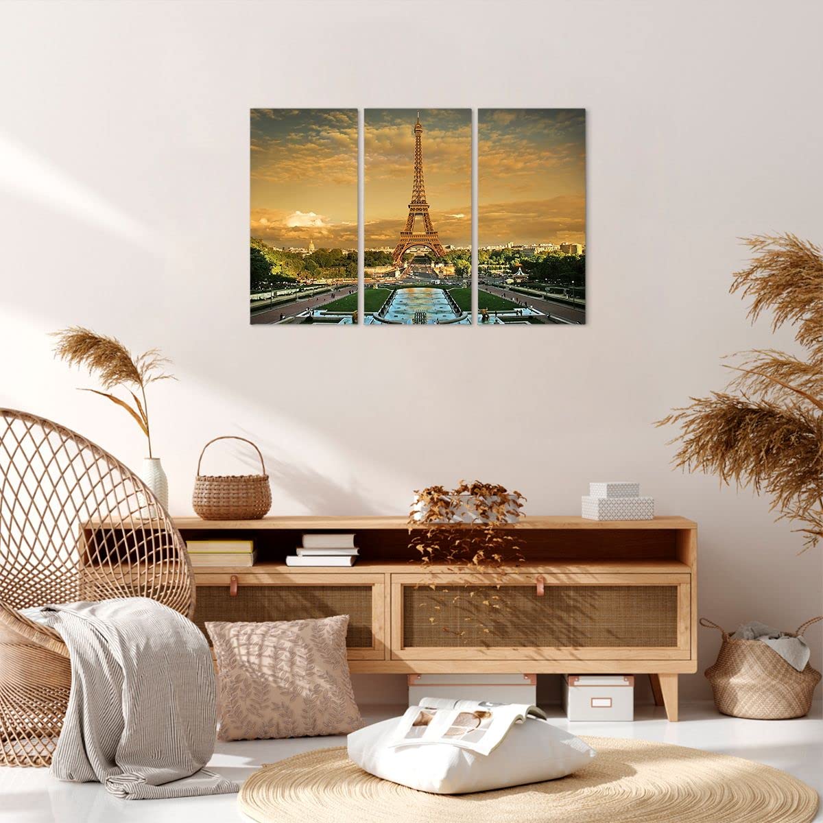 Quadro Romantica Torre Eiffel Di Parigi 5 Pezzi Stampa Su Tela In Xxl Immagini Moderni Murale Fotografia Grafica Decorazione Da Parete Con Cornice 150 X 100 Cm - Ufficio/Hotel/Ristorante/Foto/Poster - 10