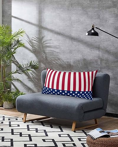 Miniatura 3 de Fundas de almohada tamaño King del 4 de julio, fundas de almohada suaves para cama, fundas de almohada decorativas de lujo, funda de cojín lumbar de