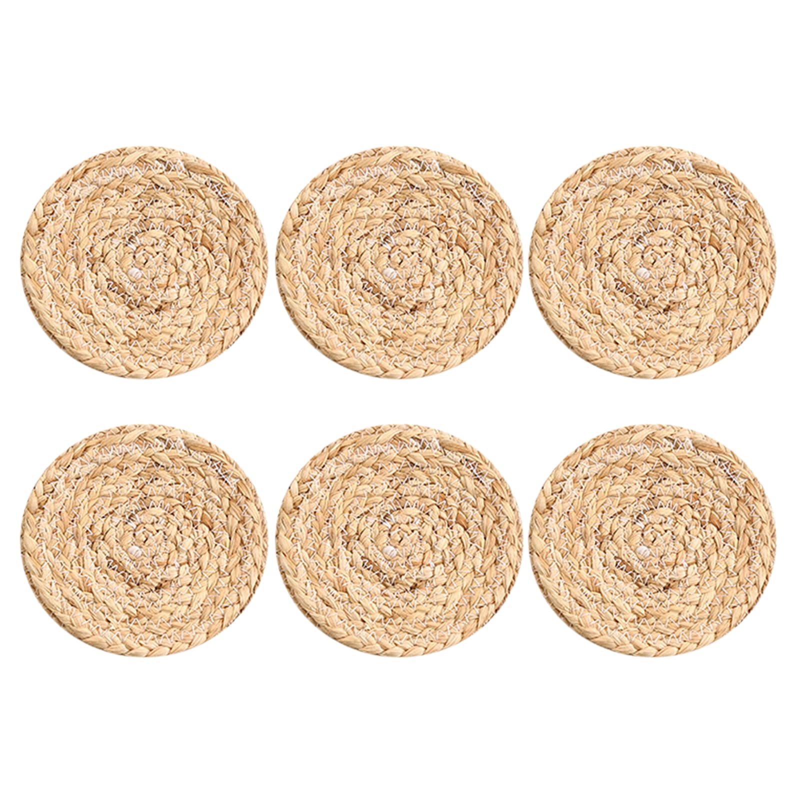 6Pcs Japanese Styles Place Mats Decorative Handwoven Placemat Table Mats Decorations for Outdoor Parties Wicker Placemats Set