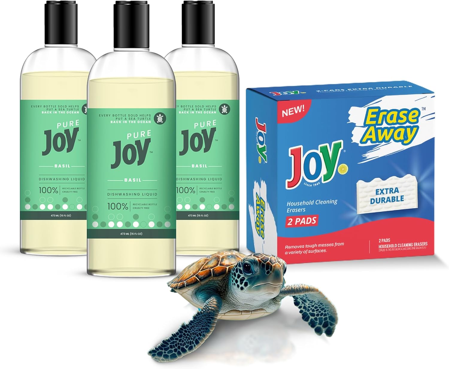 JOY Pure Natural Liquid Dish Soap Biodegradable Formula
