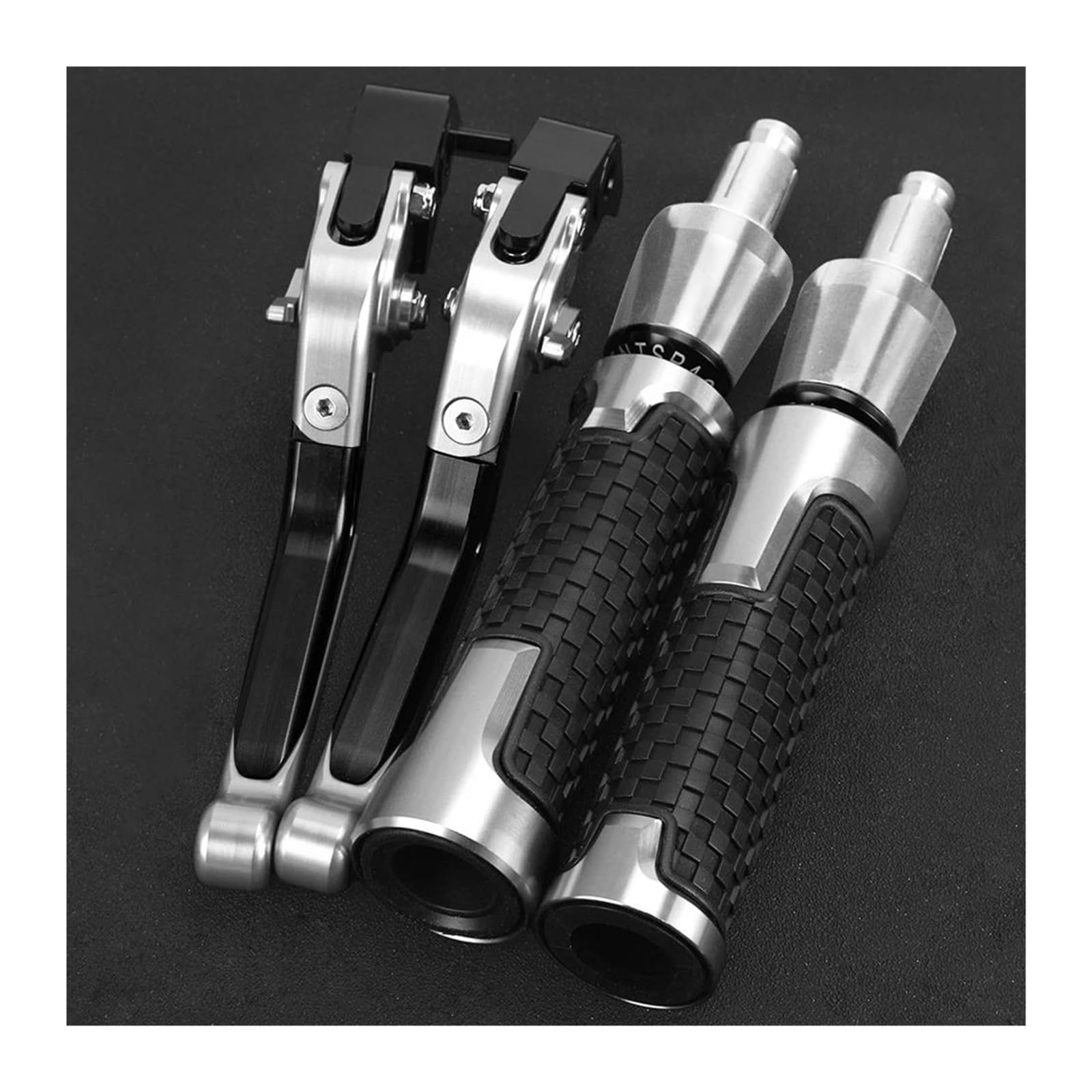 Wajuhjk Silver For Suzuki Gsxr1000 Gsx-R1000 2005-2006 Motorcycle Accessories Brake Clutch Levers Handle Handlebar Grip Ends(Silver)