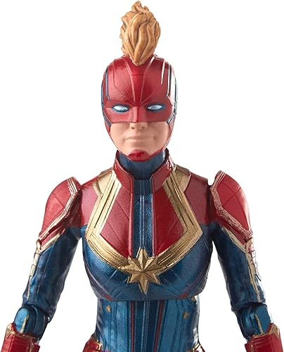 Miniatura 5 de Marvel Capitán Marvel Legends - Figura de disfraz de Capitán Marvel de 6 pulgadas para coleccionistas niños y fanáticos