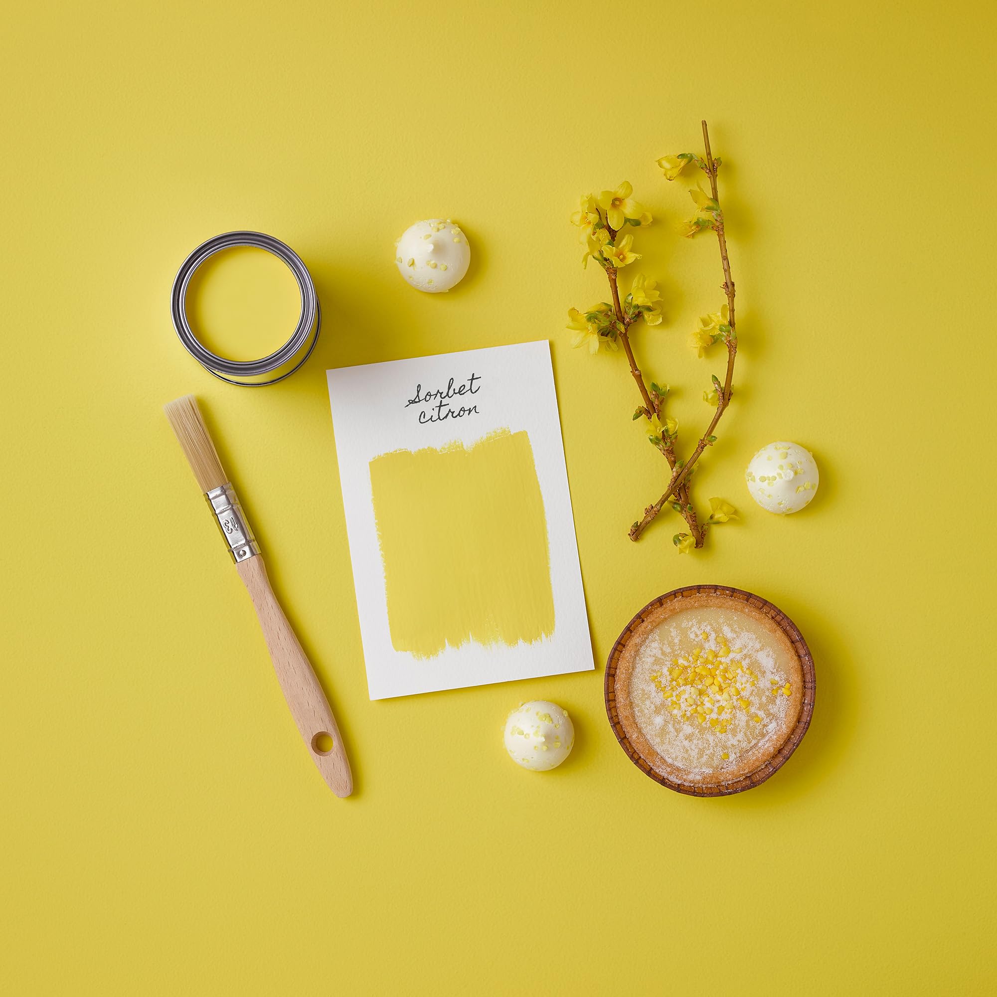 Rust-Oleum Peinture Jaune Résistante à l'humidité pour Jardins, Finition Mate - Sorbet Citron 2.5 litre