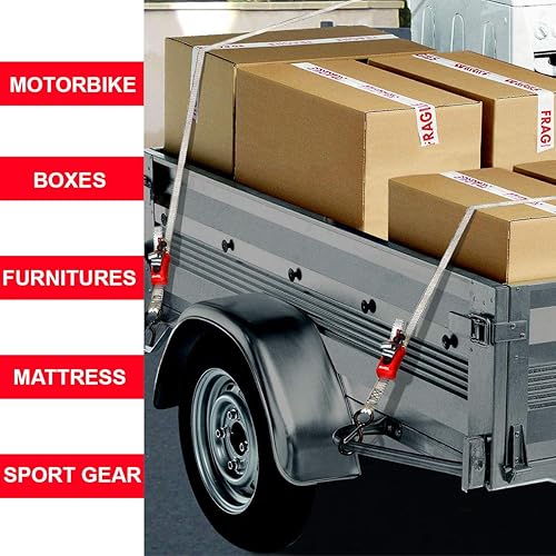 Miniatura 3 de Master Lock 3313EURDAT Correa de amarre con ganchos y hebilla, 5.9 ft x 0.984 in, gris