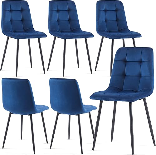 Miniatura 31 de Juego de mesa redonda de 37 pulgadas para 4 personas, juego de mesa de cocina moderno, mesa de comedor de madera sintética con sillas de comedor que