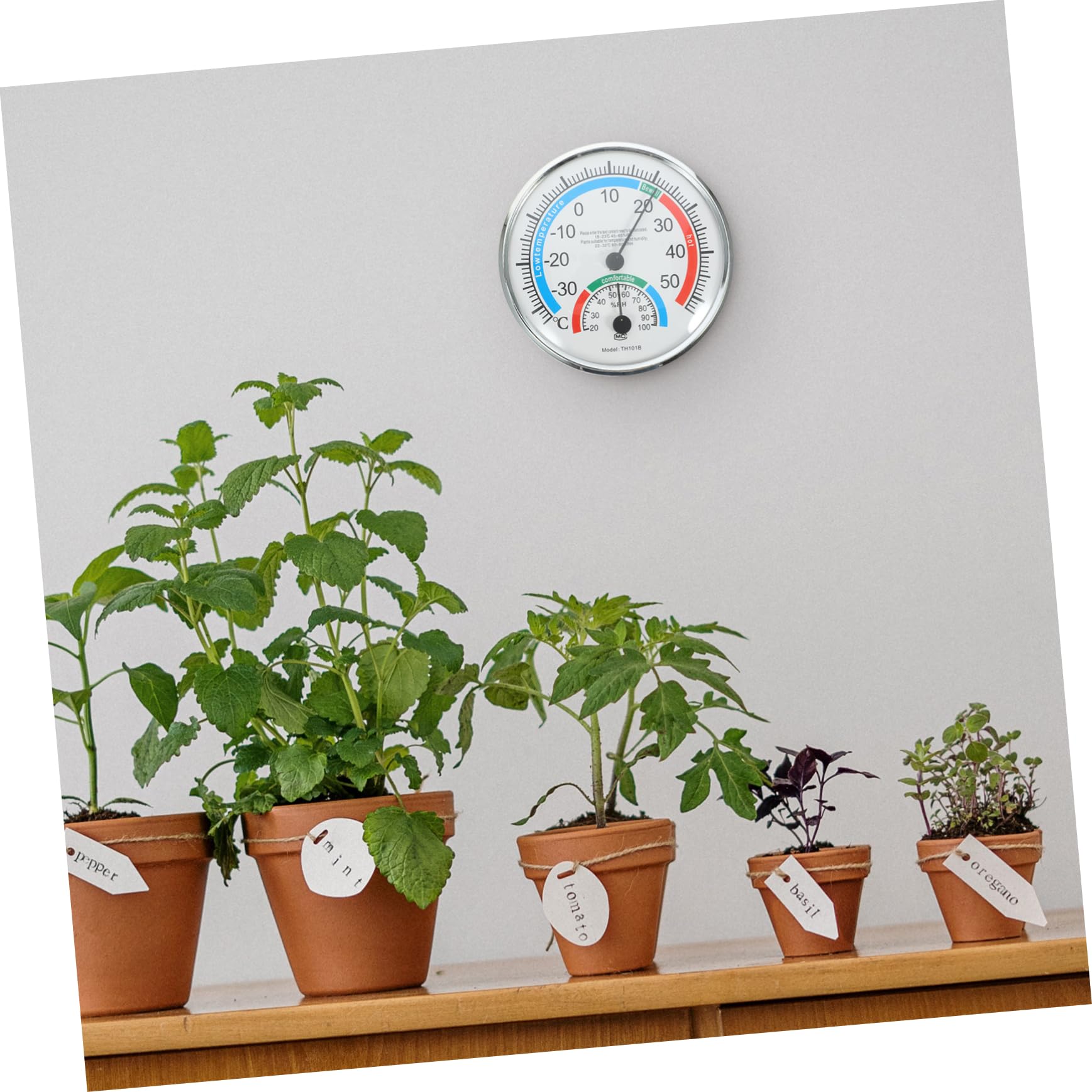 Sosoport 3 Pz Termometro da giardino termometro da parete in plastica misuratore di umidità digitale igrometro termometro esterno termometri digitali termometro preciso termometro sospeso