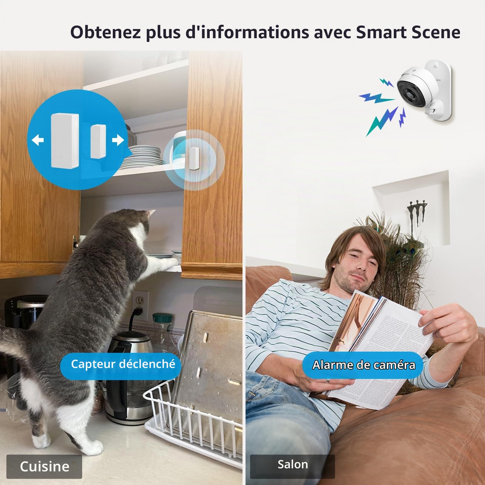 SONOFF Caméra Surveillance WiFi, Cam Slim 1080P Caméra Extérieure Étanche IP66, Vision Nocturne, Détection de Mouvement, Audio Bidirectionnel, pour Bébé/Agées, Compatible avec Alexa/Google Home