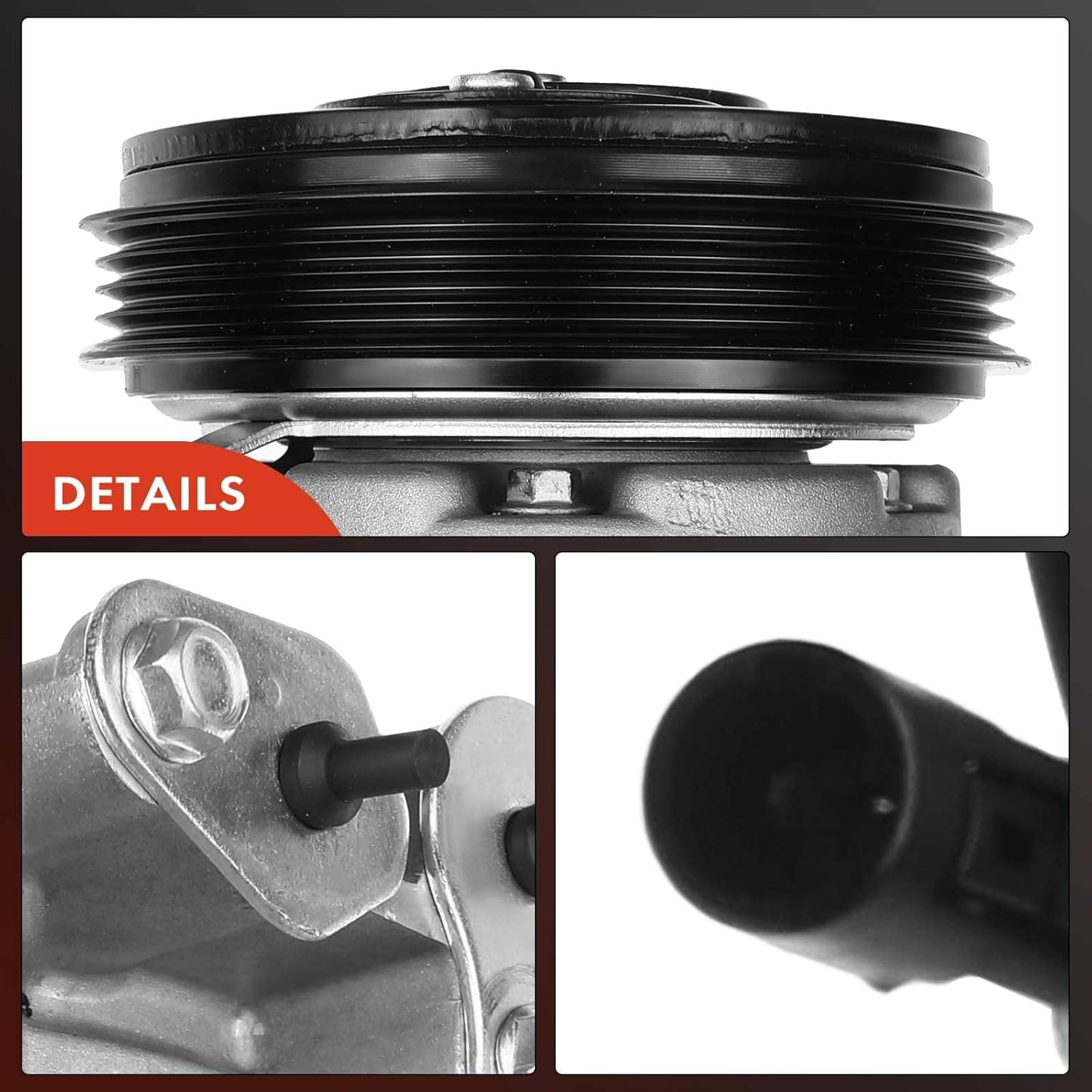 A-Premium A/C Compressor with Clutch Compatible with Jeep Commander 5.7L 2006-2008