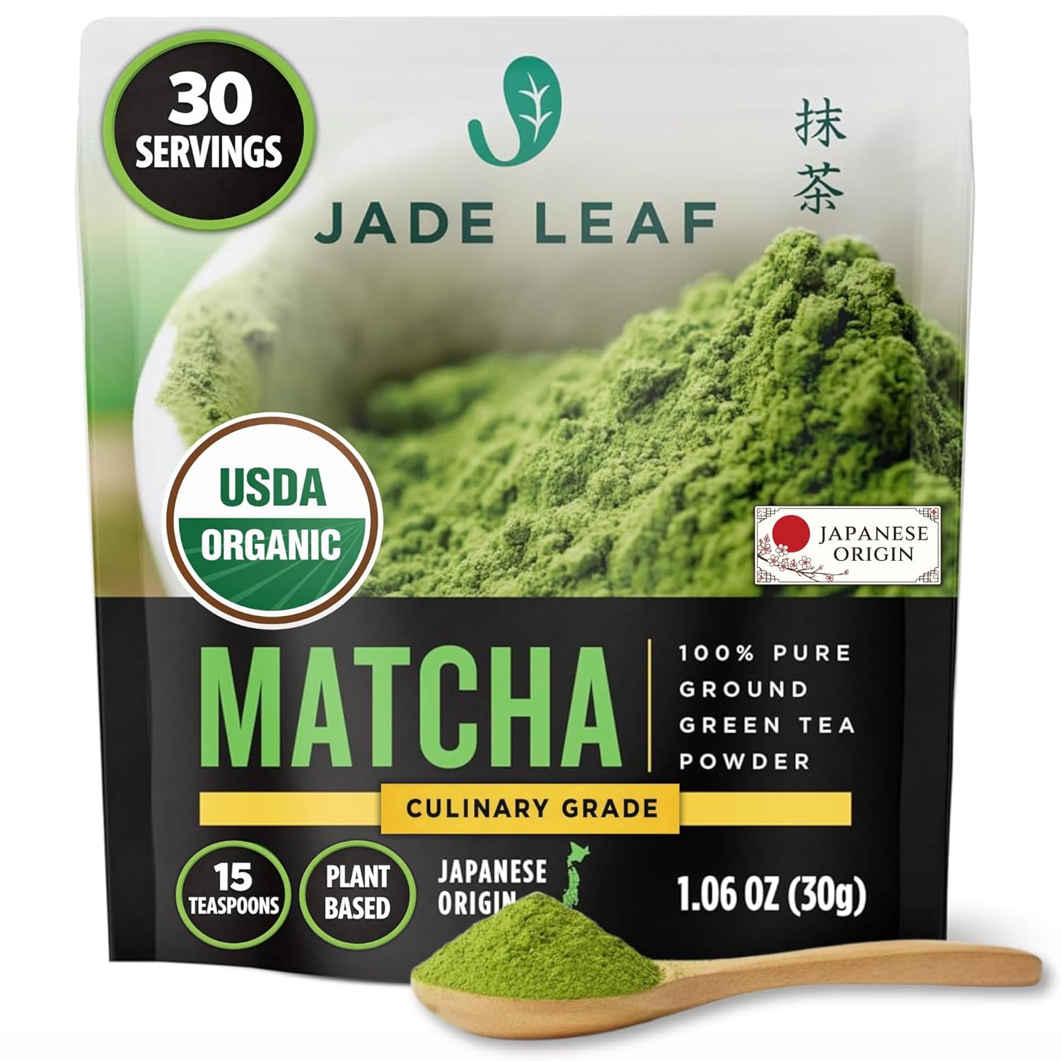 Té verde matcha en polvo grado culinario orgánico 30 g
