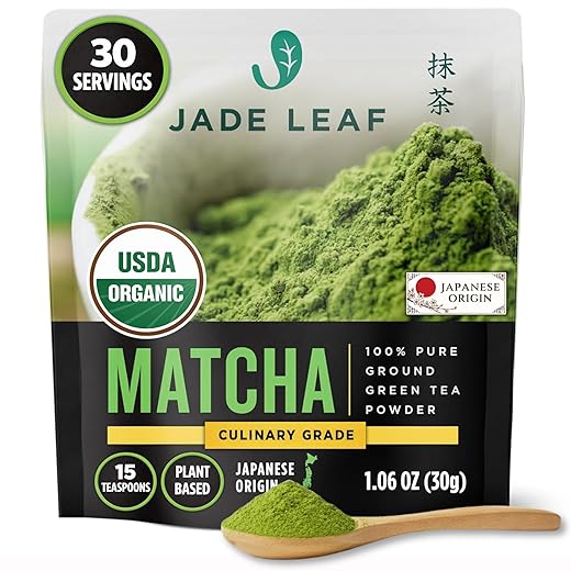 Jade Leaf Matcha Organic Culinary Grade Matcha Powder - Japanese Green tea for Baking, Smoothies, Lattes, and Skin Care, 30g / 1.06 Ounce (Pack of 1)