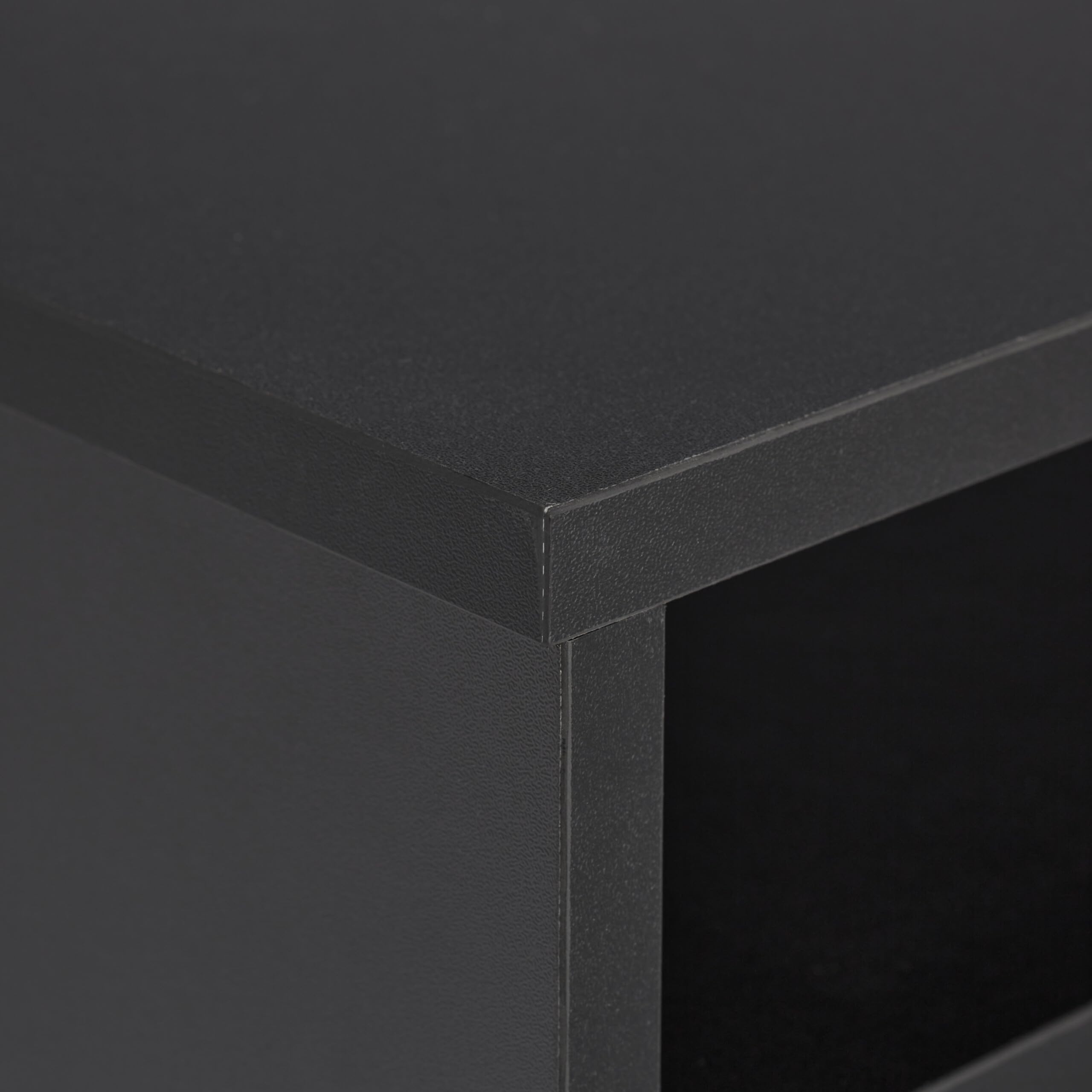 Relaxdays Soporte para Monitor, con Compartimiento, 14,5 x 54 x 25,5 cm, Elevador de Pantalla para Escritorio, Negro