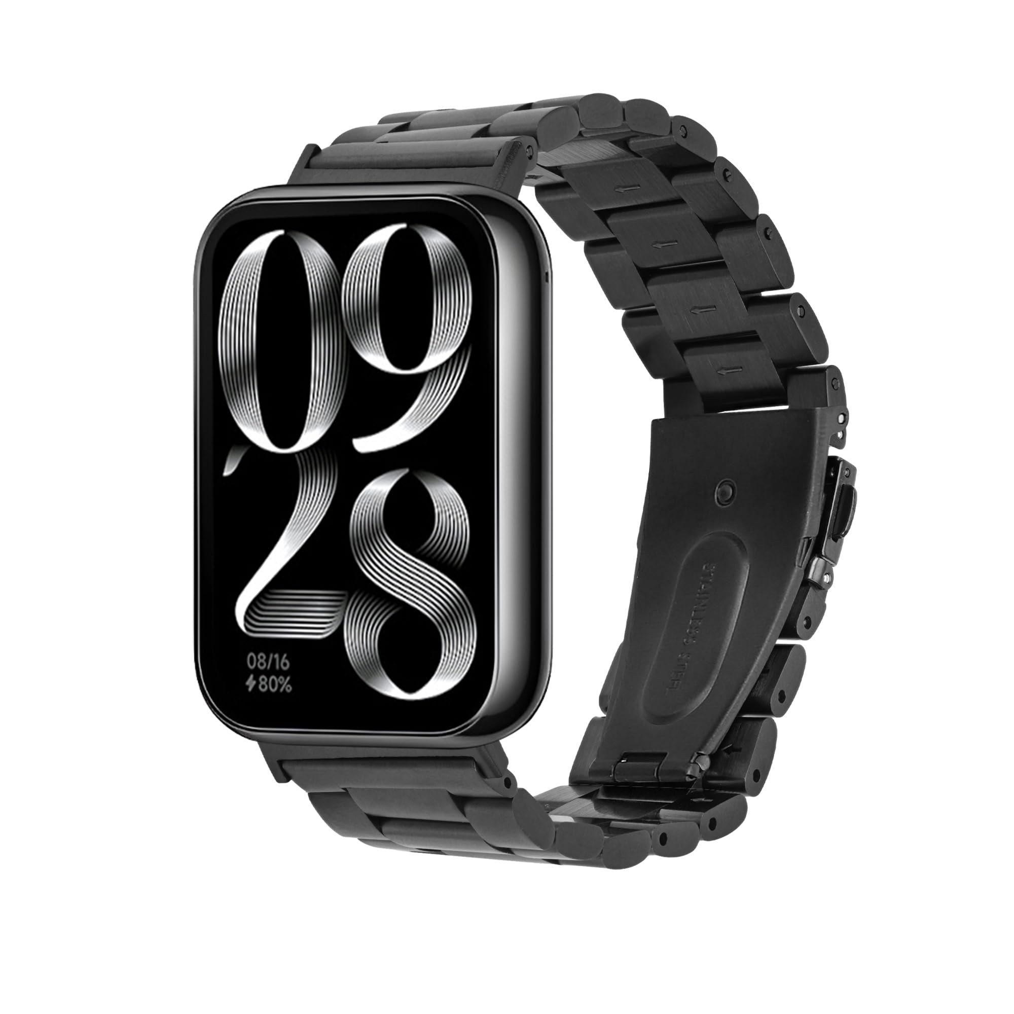 - kwmobile Replacement Strap Compatible with Samsung Galaxy Watch 8 Galaxy/Galaxy Watch 8 Classic 46mm Strap - 5.5-8.7 inches (14-22 cm) Stainless Steel Straps - Silver