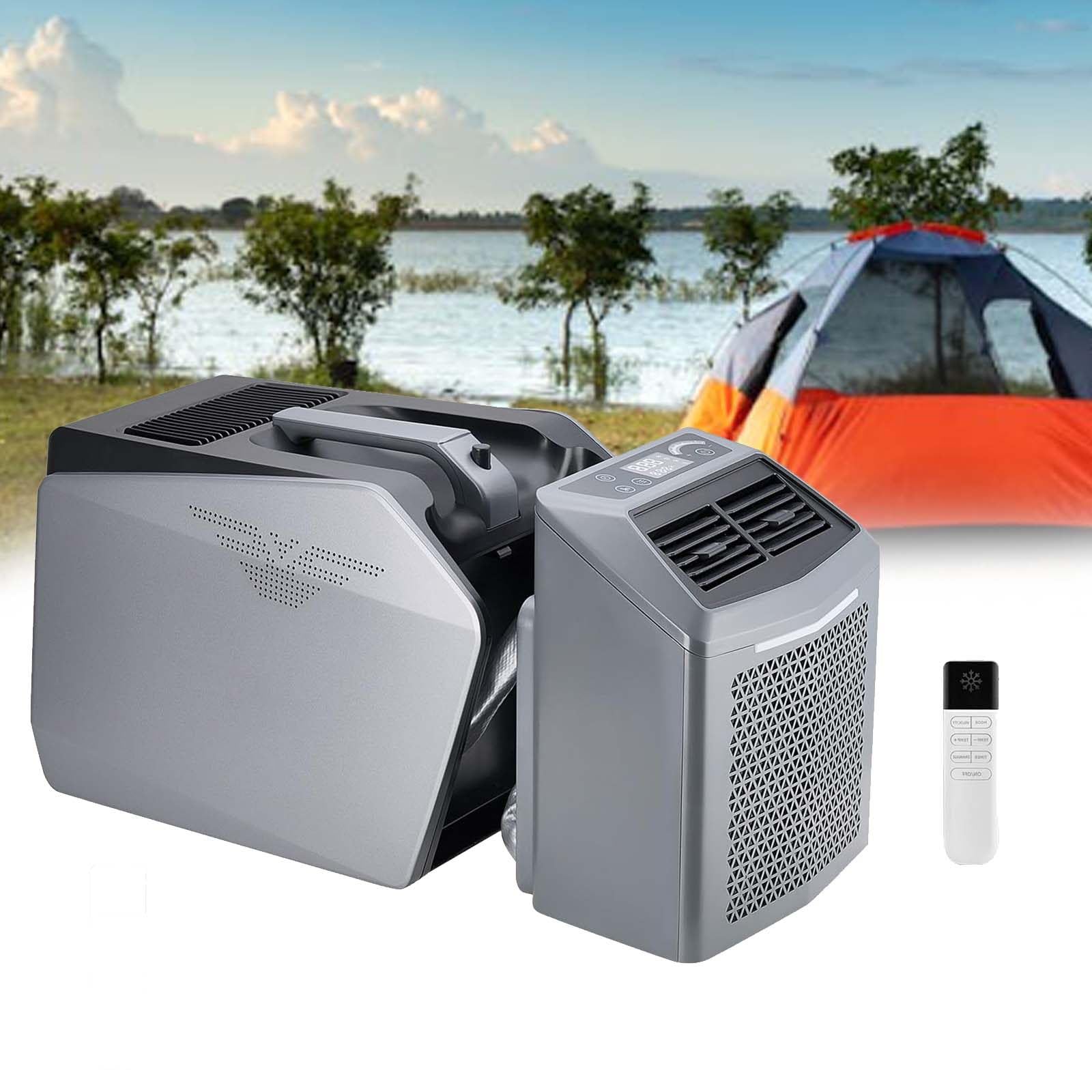 6000 Btu Portable Split Air Conditioner | Portable Air Conditioner, Air Conditioner For Tent Camping, With Led Touch Display And Multi-Function Remote Control, Suitable For Camping, Rv, Bedroom