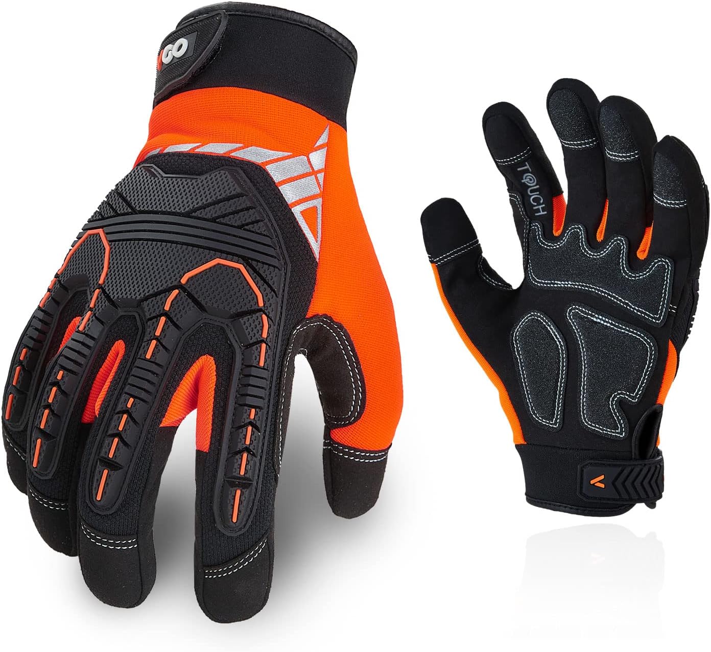 Vgo 1Pair Safety Work Gloves,Mechanics Gloves,Impact Gloves,Anti