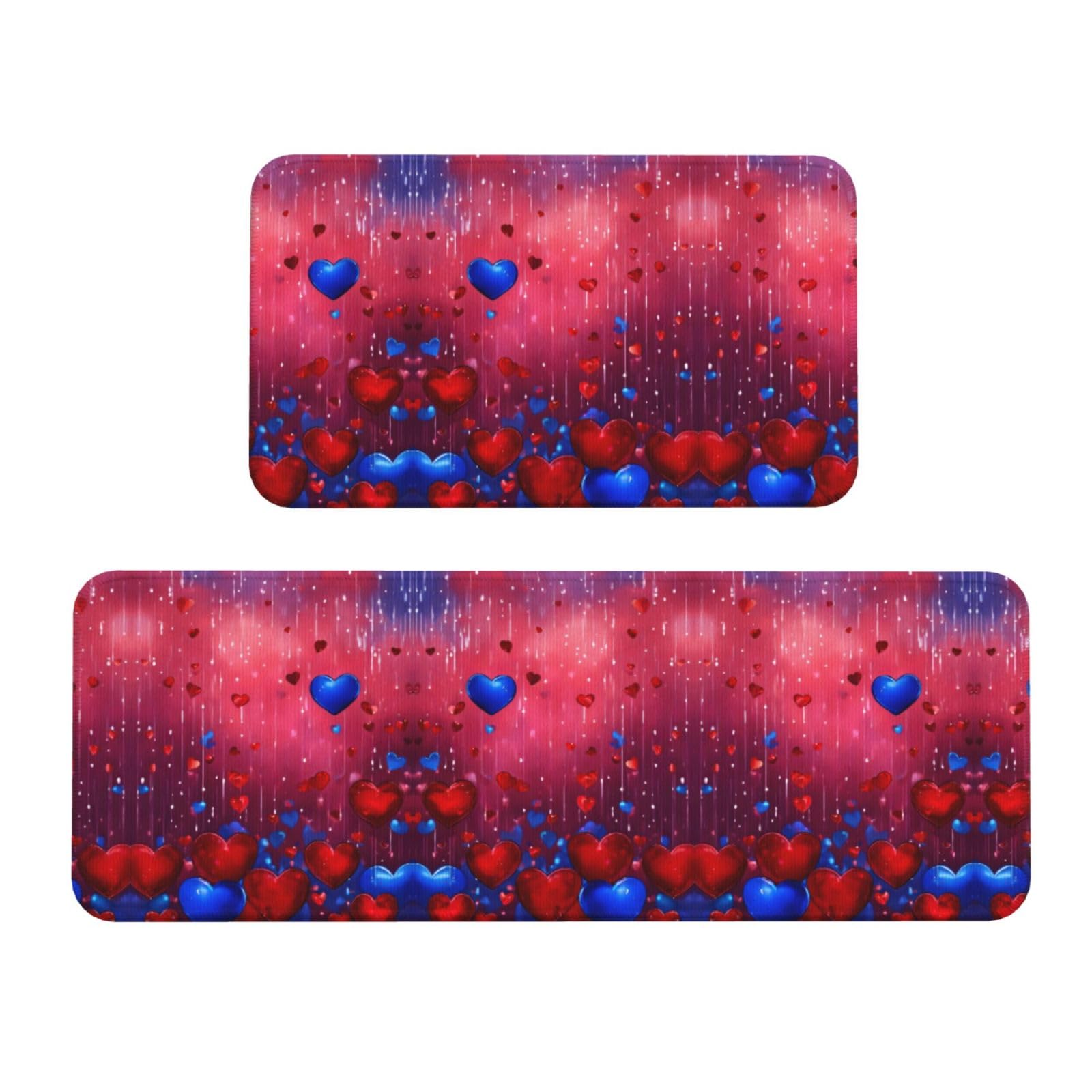 Alfombras de cocina con corazones: confort antideslizante para tu hogar