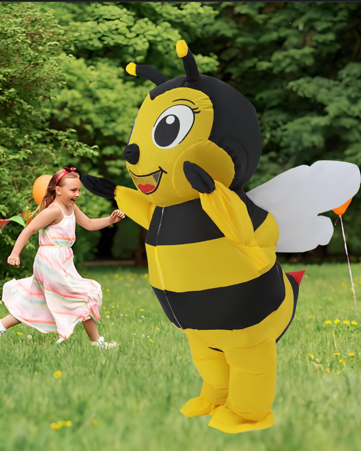 FXICH Inflatable Bee Costume for Adults Inflatable Costumes for Men and Women Full Body Bee Costume, Unusual Funny, Halloween,Christmas - Image 4