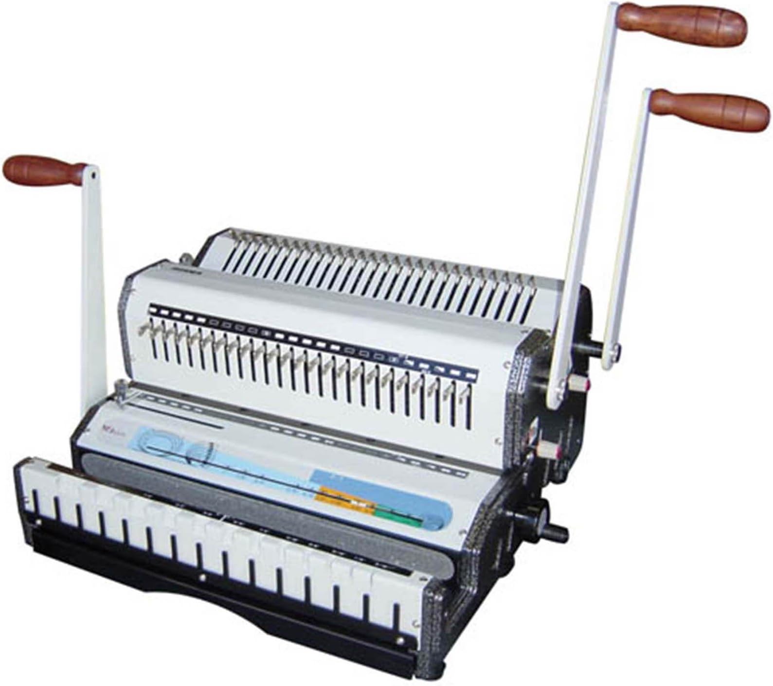 AWMD Model DuoMac-321/WireMac Duo All-in-One Wire Punch and Binding Equipment, Punches and Closes Both 3:1 and 2:1 Pitch Wires, 20 Sheets Single Punching Capacity (20 lbs Paper)