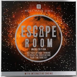 Talking Tables Mars Space Themed Escape Room Game | Host Your Own Games Night | for Birthday, Dinner Party, Entertainment for Adults, Teenagers,