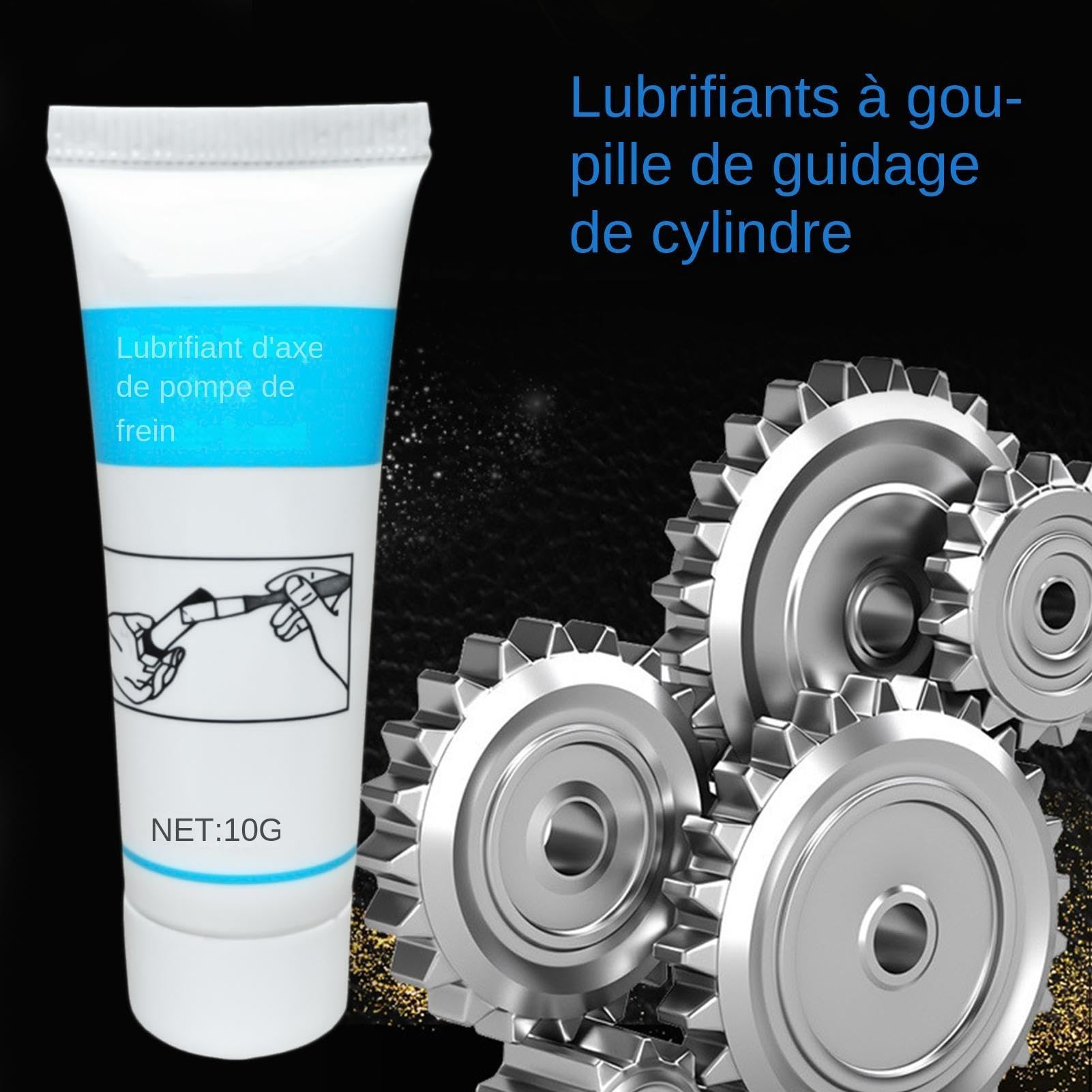 Lubrifiant pour freins - Graisse pour freins | Graisse pour axe de guidage d'étrier de frein | Lubrifiant résistant à la chaleur Pièces de frein Goupille de guidage de cylindre | Pâte de Protection A