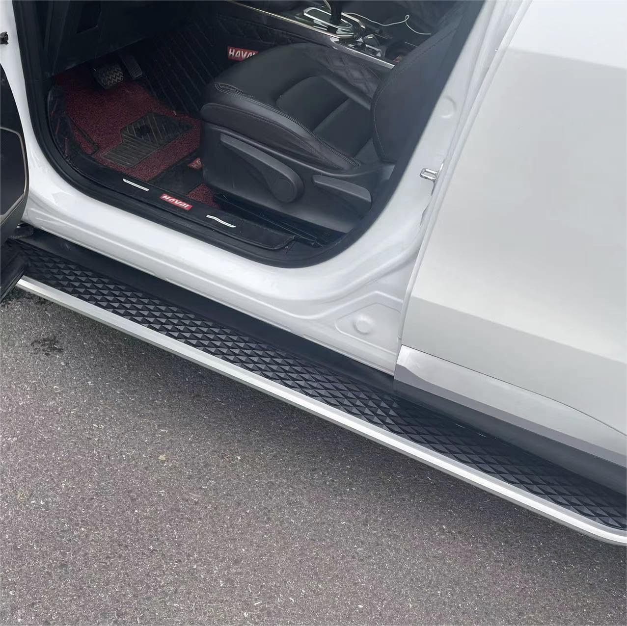 2Pcs Aluminum Running Boards Fixed Nerf Bars Side Steps with Brackets Fit for GMC Acadia 2017 2018 2019 2020 2021 2022 2023 (65)