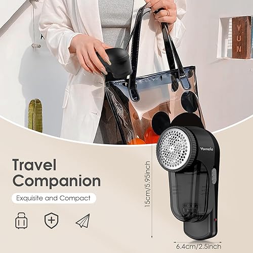 Miniatura 7 de Afeitadora de tela, afeitadora de suéter recargable, afeitadora de pelusa con cuchillas de 6 hojas, removedor de pelusa eléctrico para ropa y