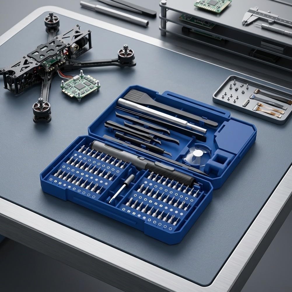 Elektrischer Schraubendreher Set 76-teilig Präzision