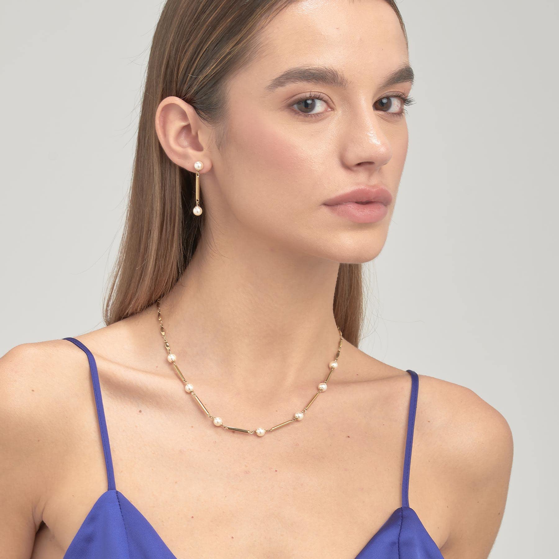 Brosway Collana Donna, Collana in Acciaio e Perle | Collezione Affinity - BFF161