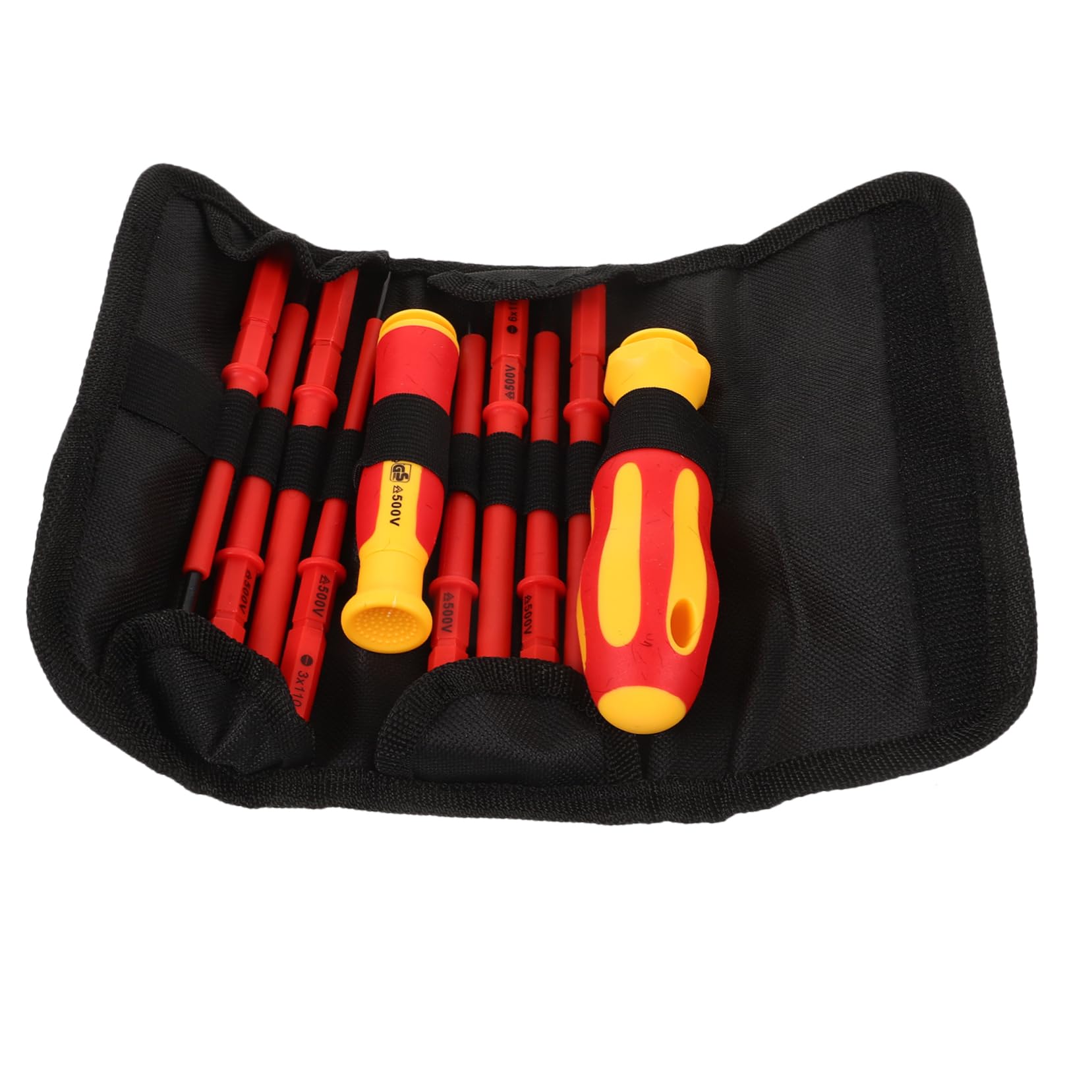 HOMSFOU 5sets Cacciaviti Isolati Per Elettricista Strumenti Di Sicurezza Per Riparazioni Elettriche Cacciavite Croce e Piatto Kit Professionale Per Uso Domestico e Lavoro Elettrico