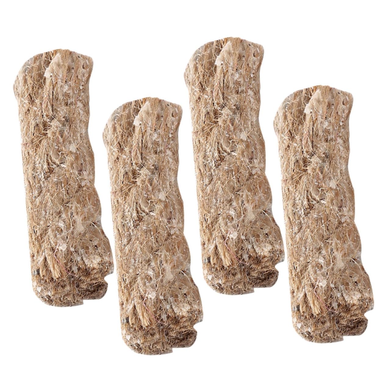 Toddmomy 8pcs Jute Fire Starter Ropes for Outdoor and BBQ Natural Wick Cord for Lighting Any Weather