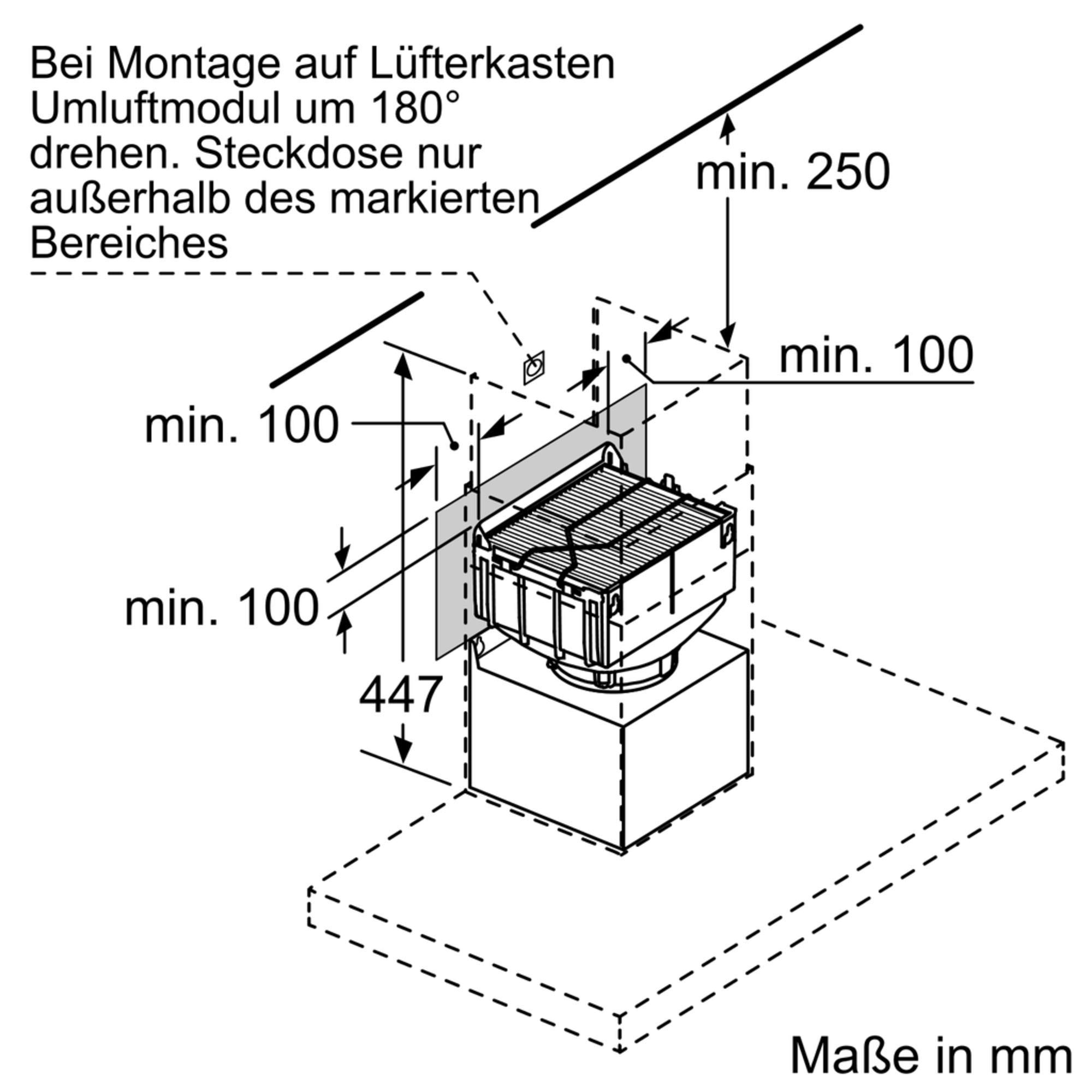 Bosch DWZ1CX1I6 Zubehör für Dunstabzüge, Integriertes Clean Air Plus Umluftmodul