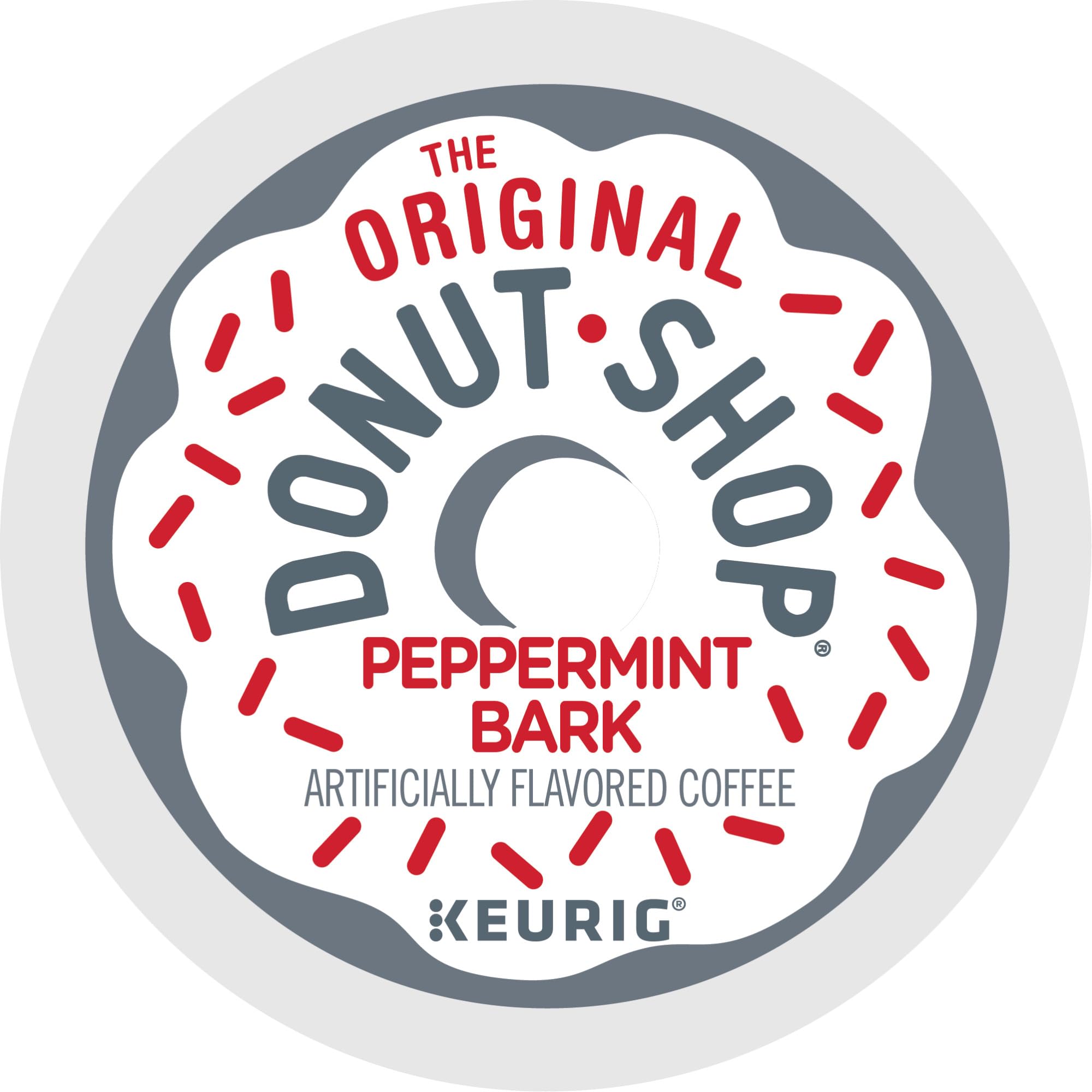 The Original Donut Shop Peppermint Bark Keurig K-Cup - Cápsulas de café tostado ligero (60 unidades)