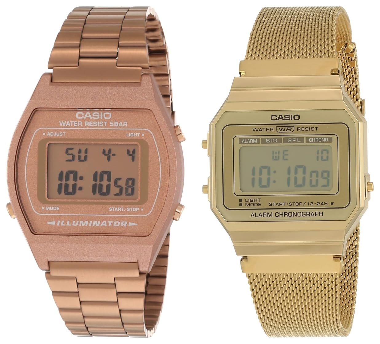 Casio Vintage Series Digital Gold and Rose Gold Dial Womens Watches | rakshabandhan Gifts Stainless Steel, Assorted Strap (B0C93Y3CFV) Amazon Price History, Amazon Price Tracker