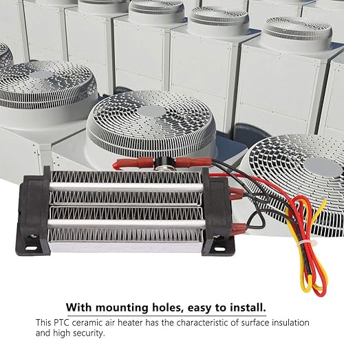 Miniatura 5 de Calentador de aire de cerámica PTC, calefacción, calentador de ventilador de aire acondicionado, termostato automático de 500 W, con protector de