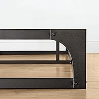 Vista 25 de Somier de cama individual Mellow 9 pulgadas, con base de colchón de láminas de acero resistente Negro